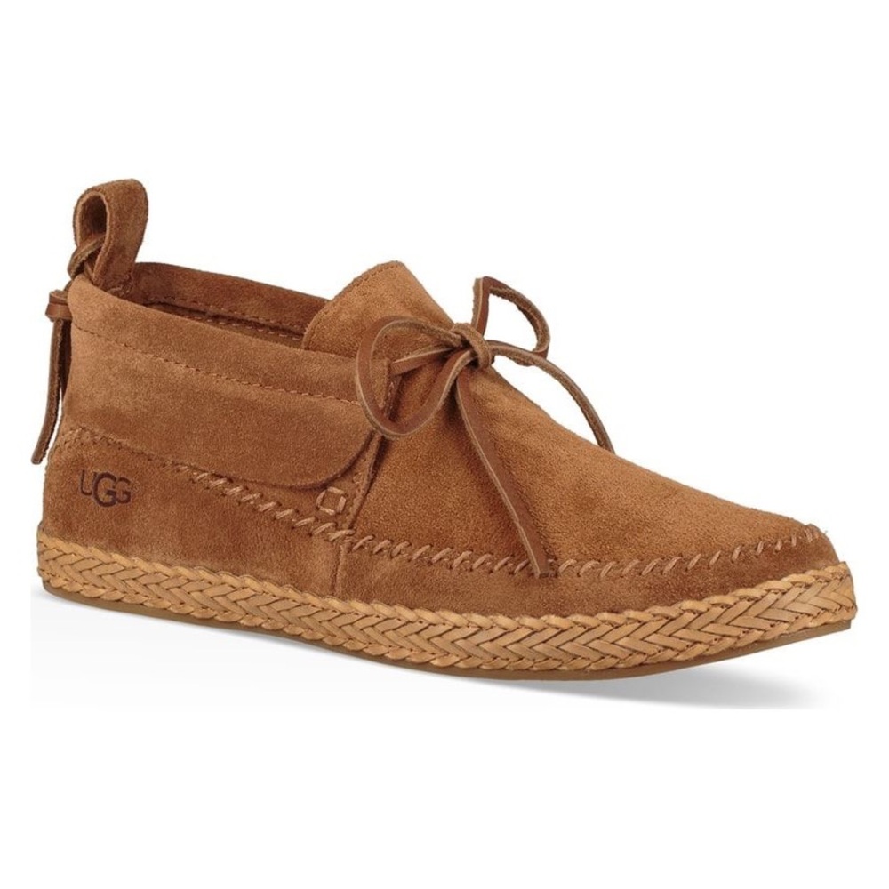 NWOT UGG Woodlyn Moc Toe Bootie Chestnut